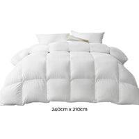 Giselle Bedding 500GSM Duck Down Feather Quilt King