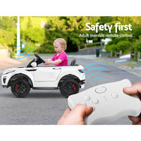 Rigo Ride On Car Toy Kids Electric Cars 12V Battery SUV White