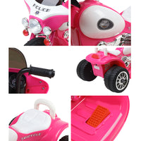 Kids Ride On Motorcycle Motorbike Car Harley Style Electric Toy Police Bike