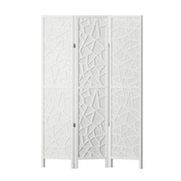 Artiss Clover Room Divider Screen Privacy Wood Dividers Stand 3 Panel White