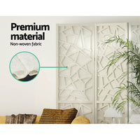 Clover Room Divider Screen Privacy Wood Dividers Stand 3 Panel White