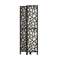 Clover Room Divider Screen Privacy Wood Dividers Stand 4 Panel Black