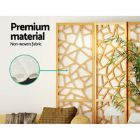 Clover Room Divider Screen Privacy Wood Dividers Stand 8 Panel Natural