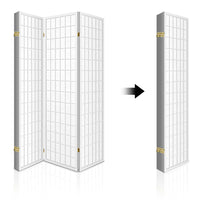 Room Divider Screen Wood Timber Dividers Fold Stand Wide White 6 Panel