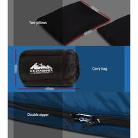 Weisshorn Sleeping Bag Double Pillow Thermal Camping Hiking Tent Blue -10ýÿC