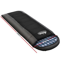 Weisshorn Sleeping Bag Single Thermal Camping Hiking Tent Blackýÿ -20ýÿC