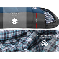 Weisshorn Sleeping Bag Single Thermal Camping Hiking Tent Blue -20ýÿC