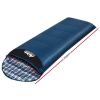 Weisshorn Sleeping Bag Single Thermal Camping Hiking Tent Blue 0ýÿC