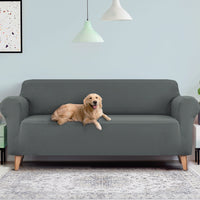 Sofa Cover Couch Covers 4 Seater Stretch Grey