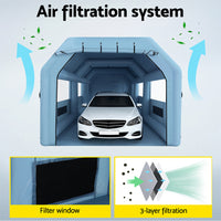 Inflatable Spray Booth 10X5M Car Paint Tent Filter System 2 Blowers