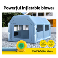 Inflatable Spray Booth 4X3M Car Paint Tent Filter System Blower