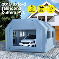 Inflatable Spray Booth 6X4M Car Paint Tent Filter System Blower