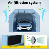 Inflatable Spray Booth 6X4M Car Paint Tent Filter System Blower