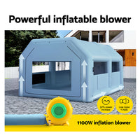 Inflatable Spray Booth 6X4M Car Paint Tent Filter System Blower