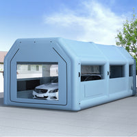 Inflatable Spray Booth 8.5X4.8M Car Paint Tent Filter System 2 Blowers