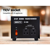 Step Down Transformer 200W 240V TO 110V Stepdown Voltage Converter AU-US