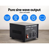 Step Down Transformer 200W 240V TO 110V Stepdown Voltage Converter AU-US