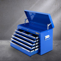 9 Drawer Mechanic Tool Box Cabinet Storage - Blue