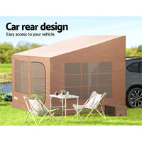 Camping Tent Car SUV Rear Side Canopy Portable Shelter Family Home 4WD