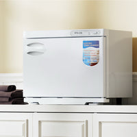 23L Towel Warmer UV Sterilizer Heater Cabinet Beauty SPA Salon White