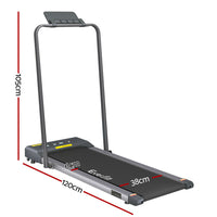 Treadmill Electric Walking Pad Under Desk Home Gym Fitness 380mm Grey