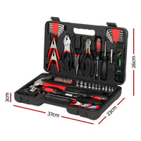 70pcs Hand Tool Kit Set Box Household Automotive Repair Workshop w/Case