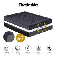 Home Bedding Mattress Topper Pillowtop 3-Zone Mat Pad Single