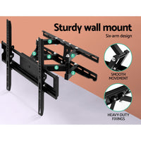 TV Wall Mount Bracket for 23"-55" LED LCD Full Motion Dual Strong Arms