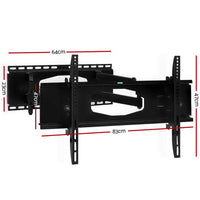 TV Wall Mount Bracket for 32"-80" LED LCD Full Motion Dual Strong Arms