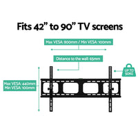 TV Wall Mount Bracket for 42"-90" LED LCD TVs Tilt Slim Flat Low Profile
