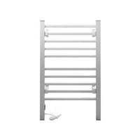 Electric Heated Towel Rail Rack 10 Bars Freestanding Clothes Dry Warmer