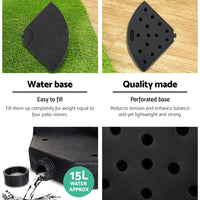 3M Umbrella with 48x48cm Base Outdoor Umbrellas Cantilever Sun Beach Garden Patio Navy