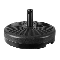 Outdoor Umbrella Pole Umbrellas 3M with Base Garden Stand Deck Beige