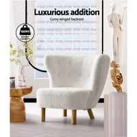 Armchair Lounge Accent Chair Armchairs Couch Chairs Sofa Bedroom White