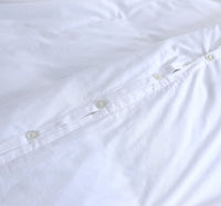 Elan Linen 100% Egyptian Cotton Vintage Washed 500TC White Double Quilt Cover Set