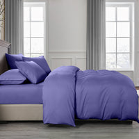 Royal Comfort 2000TC Quilt Cover Set Bamboo Cooling Hypoallergenic Breathable - Double - Royal Blue