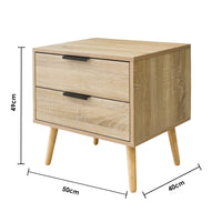 Milano Decor Bedside Table Paddington Drawers Nightstand Unit Cabinet Storage