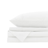 Royal Comfort Vintage Washed 100% Cotton Quilt Cover Set Bedding Ultra Soft - Double - White