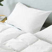 Royal Comfort Vintage Washed 100% Cotton Quilt Cover Set Bedding Ultra Soft - Queen - White