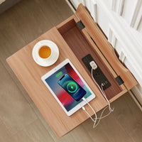Bedside Table with Powerboard & USB Ports