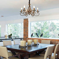 Rustic Chandeliers,6 -Light , French Country