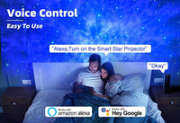 Star Projector Galaxy Light Bedroom connected with Alexa and Google Home