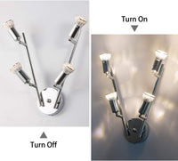 Modern 4 Light Track Lighting Kit LED (Chrome)