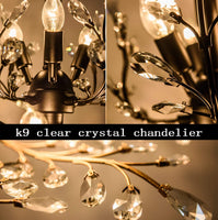 Crystal Chandeliers Lighting, 3 Light, Vintage