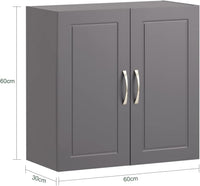 Wall Storage Cabinet Unit Double Doors