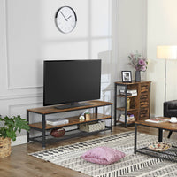 Industrial TV Cabinet Sturdy Wooden Entertainment Unit