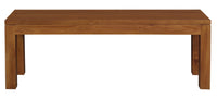 Tilda Solid Mahogany Bench (Light Pecan)