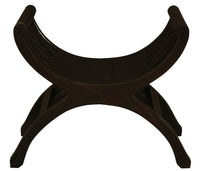 Maeve Solid Mahogany Single Seater Stool (Chocolate)