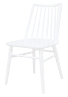 Riviera Solid Oak Dining Chair - Set of 2 (White)