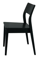 Providence Solid Oak Dining Chair - Set of 2 (Black)